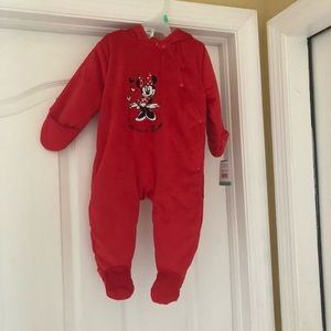 NWT Minnie Mouse snow suit/coat